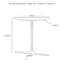 Landyn Round Metal Outdoor Bistro Table , 27.88'' in. W 27.88'' in. D
