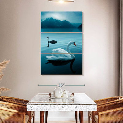 Swans In Dark Lake