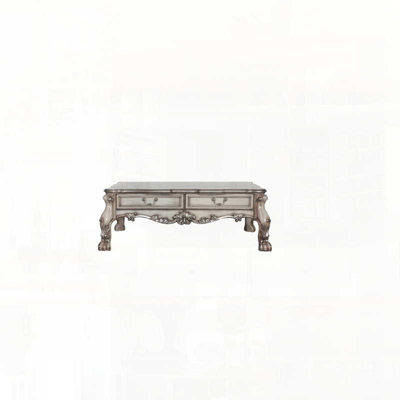 Table basse avec deux tiroirs de rangement pour une utilisation pratique