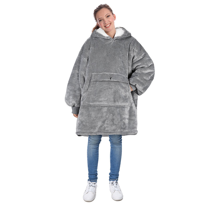 Sweat à capuche pour enfants Catalonia, Bois de frêne gris