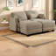 Canapés d'angle à compression, canapé moderne modulaire en chenille camel pour la maison