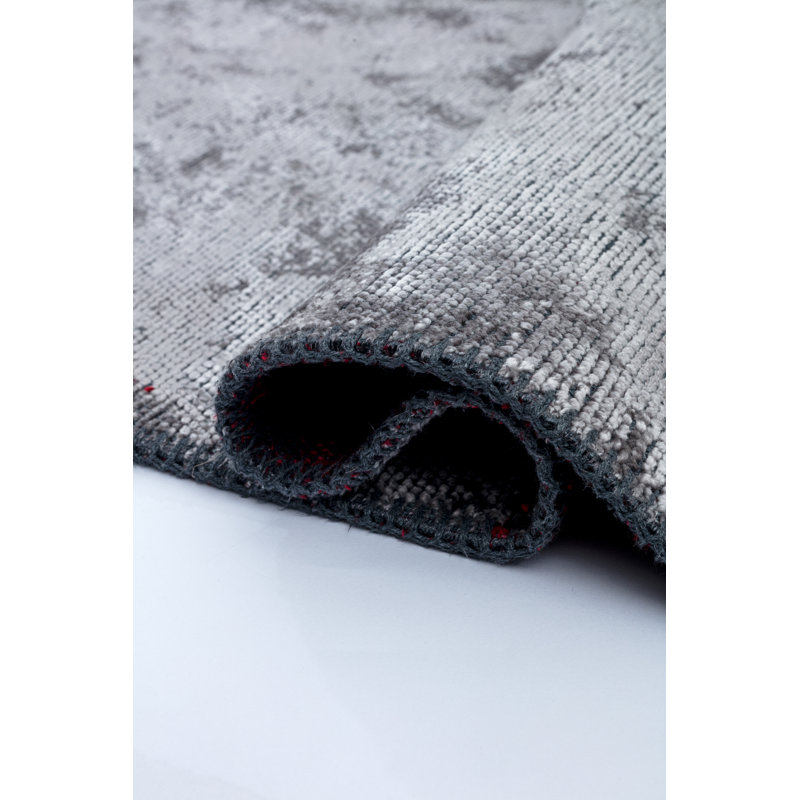 Tapis rouge / gris Rapture, Rectangle 7 pi 10 po x 11 pi 2 po