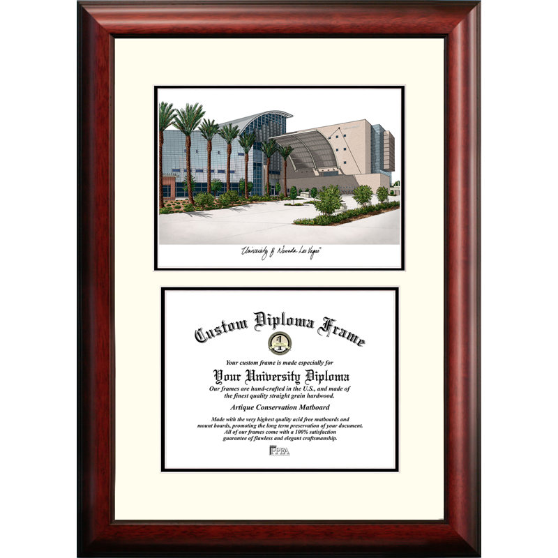 Cadre photo NCAA, Rebelles en cours d'exécution UNLV, 17cm H x 21cm W x 2cm D