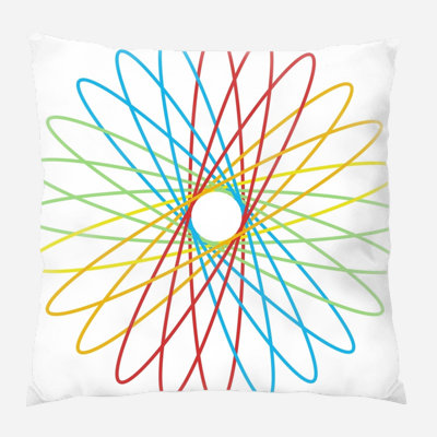 Coussin décoratif en spirale