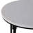 Decorative Round Marble Top Side Table for Home Decor Accent - Sculptural Narrow End Table for Living Room Styling - Black & White