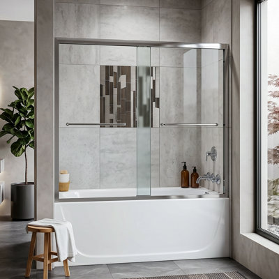 Porte de douche encadrée l 60 "x H 60"