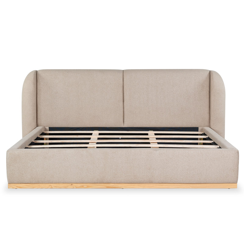 Grable Boucle Bed, King, Light Brown