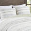 Courtepointe en microfibre d'inspiration inspirée, taupe / bleu, double / grand lit réversible taupe / bleu double / grand, avec charme