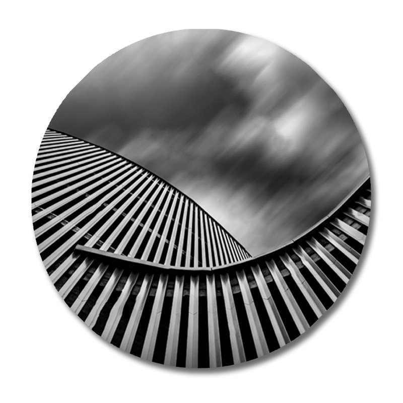Photographie sans cadre urban nautilus par decorumby, H 46 po x l 46 po x P 1,5 po, Aluminium