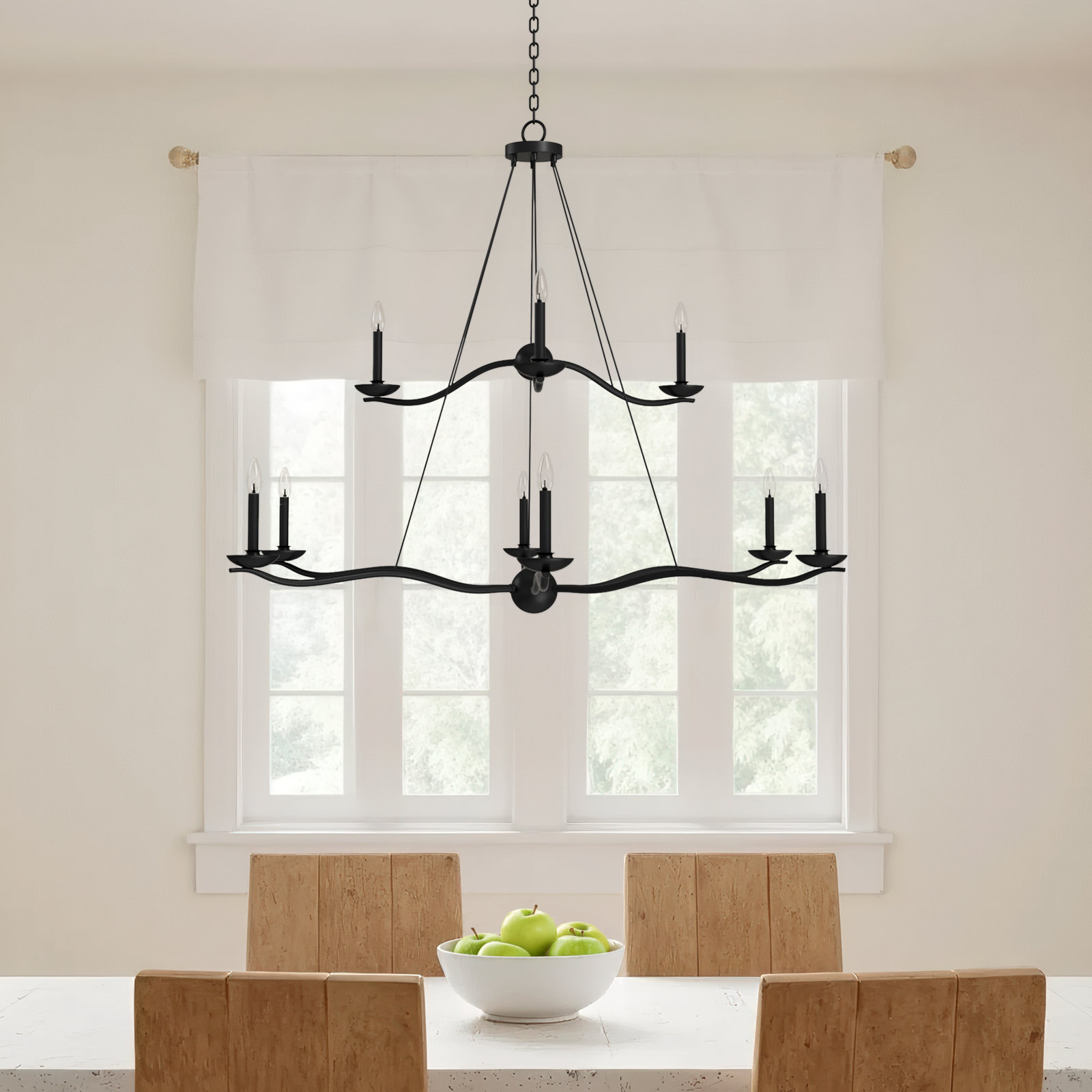 Bryce 9 - Light Metal Dimmable Chandelier