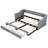Gray Upholstered Daybed From Twin Xl To King Size With 2 Drawers - Chic And Functional Bed For Any Room Drawers, Comfortable Attractive Space