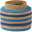 Seagrass Natural Stripe Round Basket-110455277