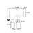 Light luxury modern style desk and chair set