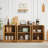 67" Modern Wavy Sideboard, Curved Contour Design Storage Cabinet, 6-Door Cabinet With Storage Function, Suitable For Kitchen / Bedroom / Living Room, 67.0"L X 15.7"W X 27.7"H-202179924
