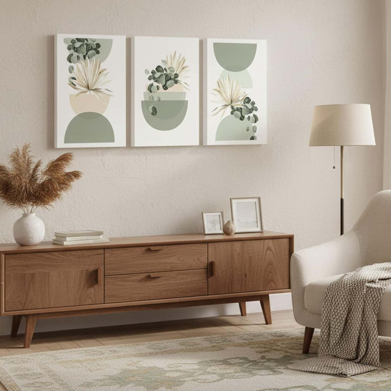 3 Piece Wrapped Canvas Print, 30" H x 40" W