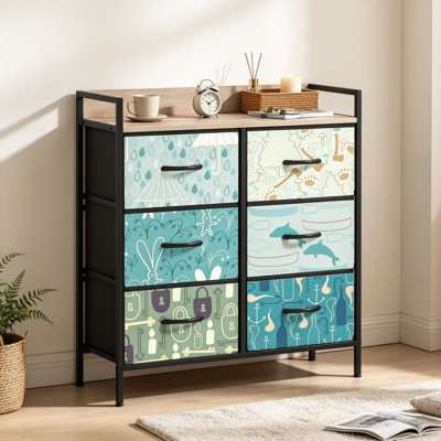 79 cm W Chest of 6 Drawers