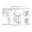 Commode en bois à 5 tiroirs 1Pc