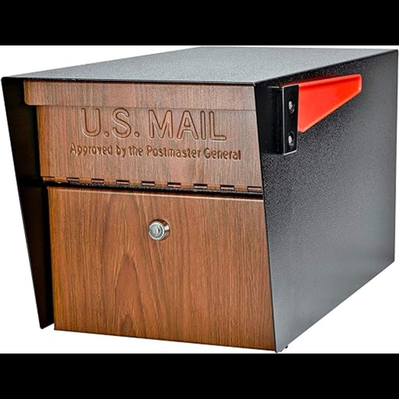 Locking Post Mounted Mailbox