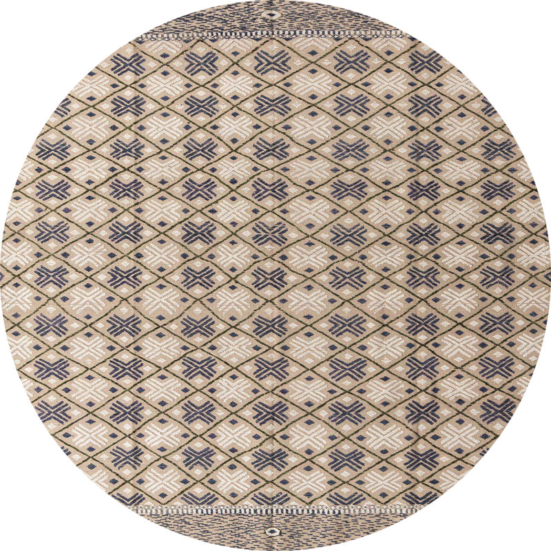 Abstract Indoor Rug, Round 3'
