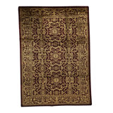 Hand-Knotted High-Quality Red and Gold Area Rug