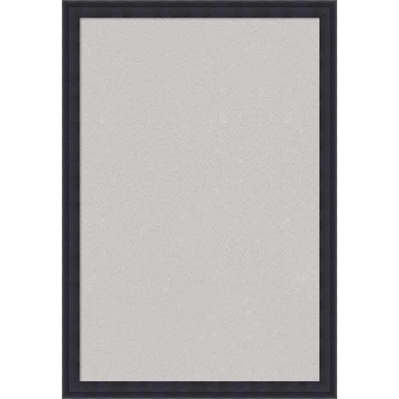 Tableau d'affichage en liège gris Florence à cadre noir, L 18 po x H 26 po