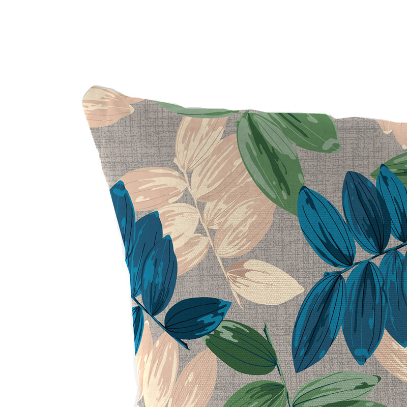 Sunbrella Outdoor Throw Pillow, Foliage Pebble