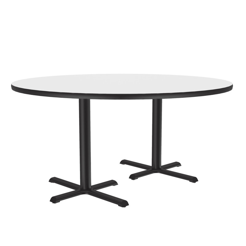 Table de pause ronde 60 po L, Blanc givré