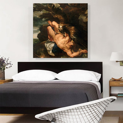 «Prometheus Bound» par Peter Paul Rubens - reproduction d'art sur toile tendue