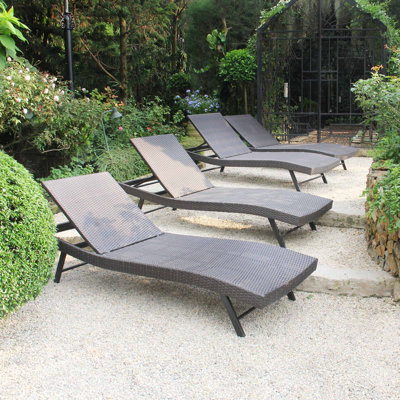 Ragena Outdoor Wicker Chaise Lounge
