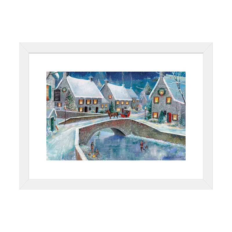 Warm Winter Wonderland, White Paper, White, 24" H x 16" W x  1" D