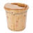 Footbath Bucket Footbath Barrel Wooden Footbath Bucket With Lid And Stool For Relieve Fatigue, Improve Sleep
