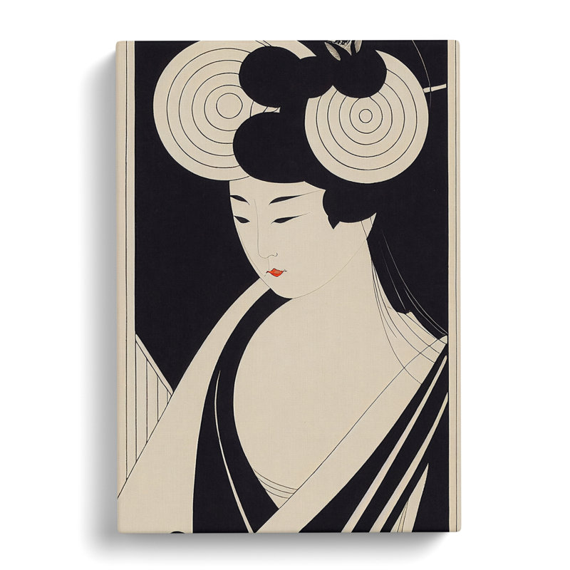 Futuristic Geisha - Wrapped Canvas, 76cm H x 50cm W x 3cm D