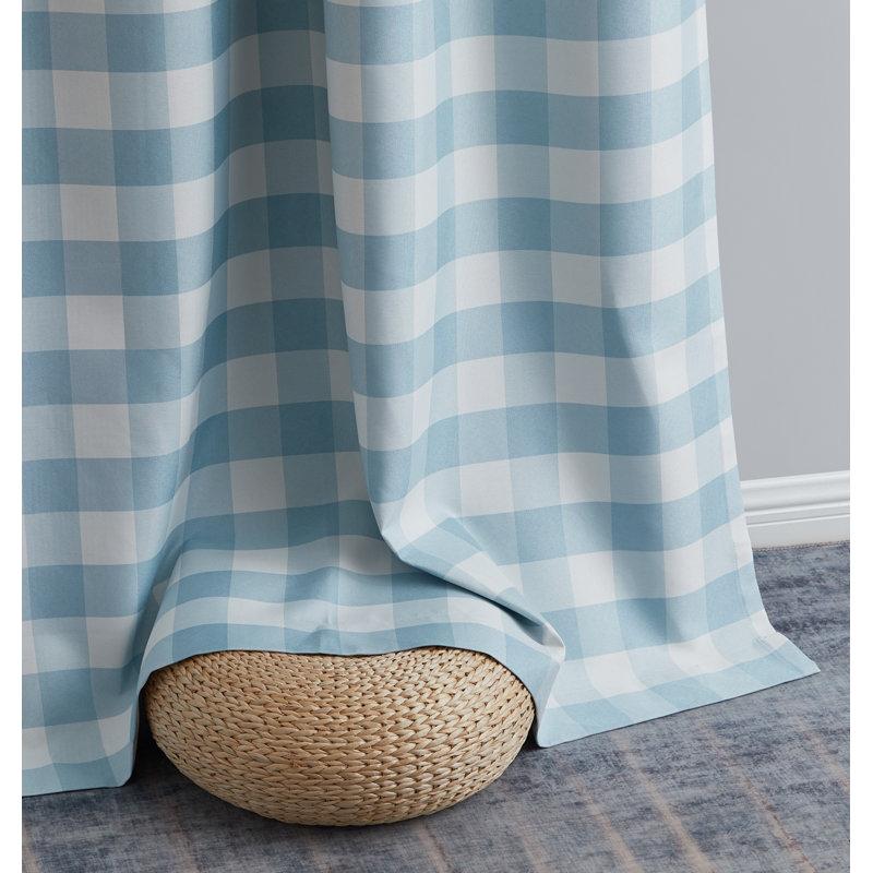 Belmoor Curtain Pair, 52" W x 96" L, Farmhouse Blue