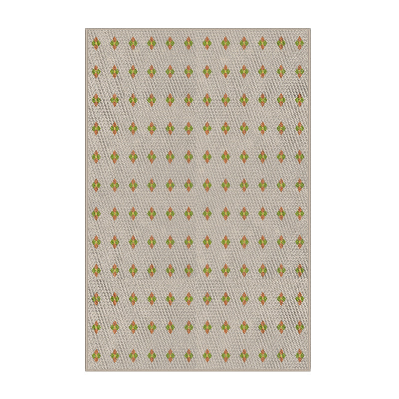 Tapis beige tissé à la machine, Rectangle 5 pi x 7 pi