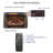 Electric Fireplace Entertainment Center With Door Sensor-2037638272