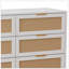 Armoire de rangement en rotin à 6 tiroirs au design naturel pour la chambre à coucher et le salon, écologique et spacieuse-130178351-130178353