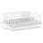 Classic Large Rust Resistant Full Dishrack With Removable 3 Compartment Flatware Caddy, Andlged Drain Board, 3-Piece-932266000