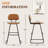 Upholstered Counter Stool With Metal Frame-413272440-413272446