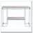 Natural Oak and Chrome Sofa Table