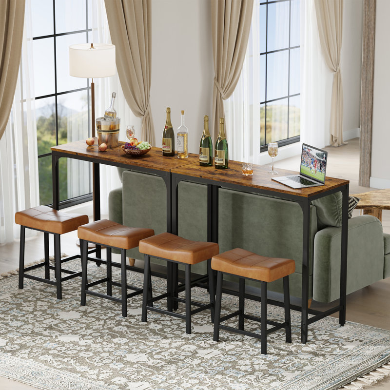 Table de bar pour la cuisine, Brun