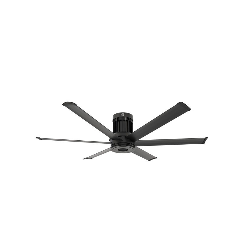 I6 Smart Downrod Ceiling Fan, Black