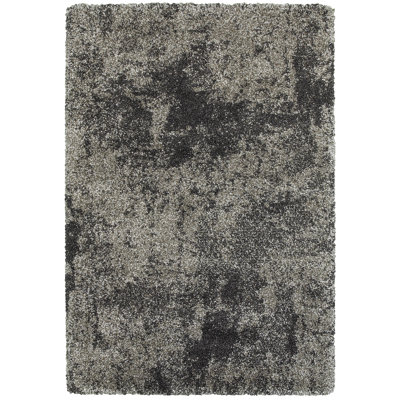 Tapis gris anthracite / gris Angiens