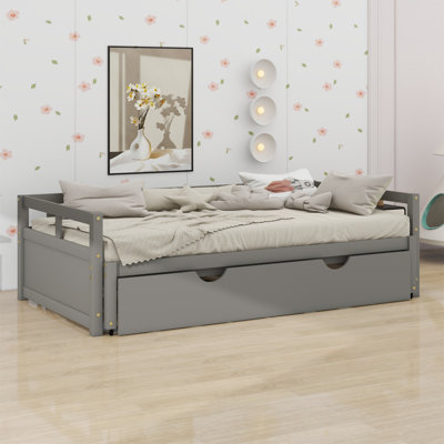 Extending Daybed With Trundle,Wooden Daybed With Trundle