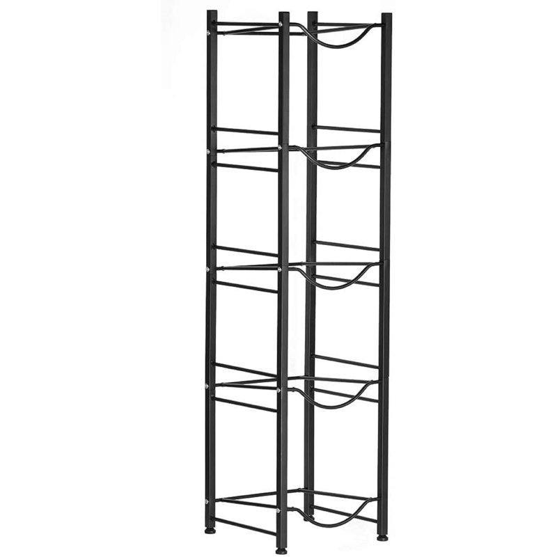 Jellison 13.39'' W Metal Storage Rack, Black