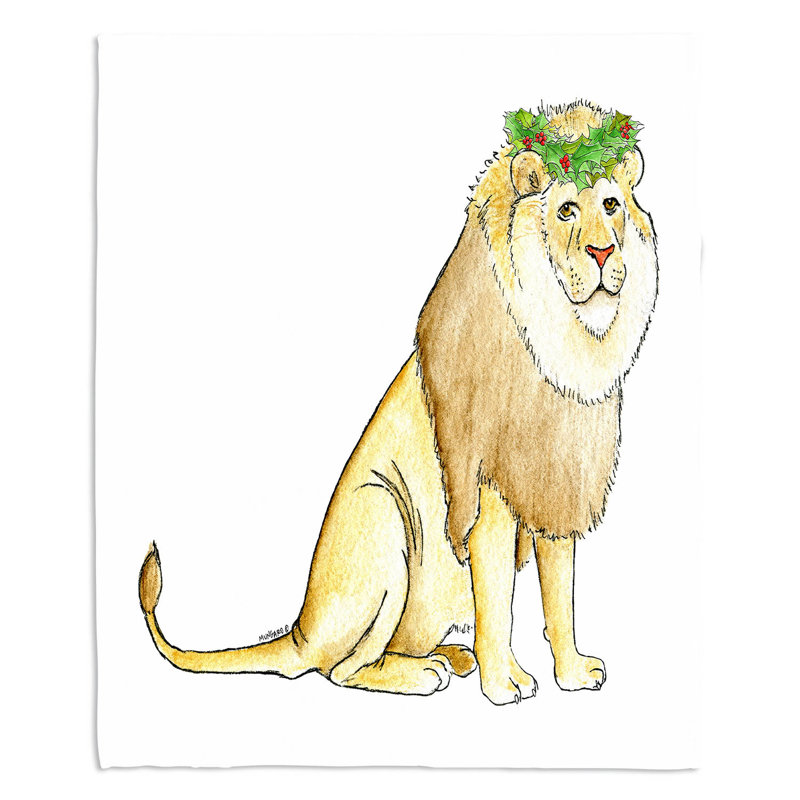  Couverture couronne de lion, 68 po x 80 po