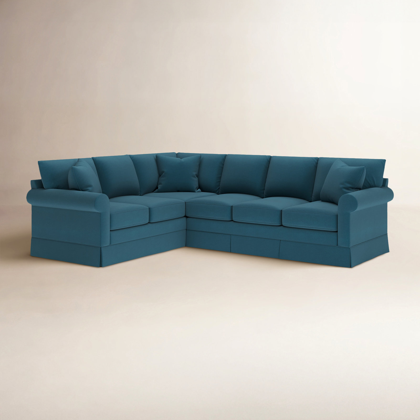 Friedman Sectional, Left Hand Facing, Bayou Midnight Canvas