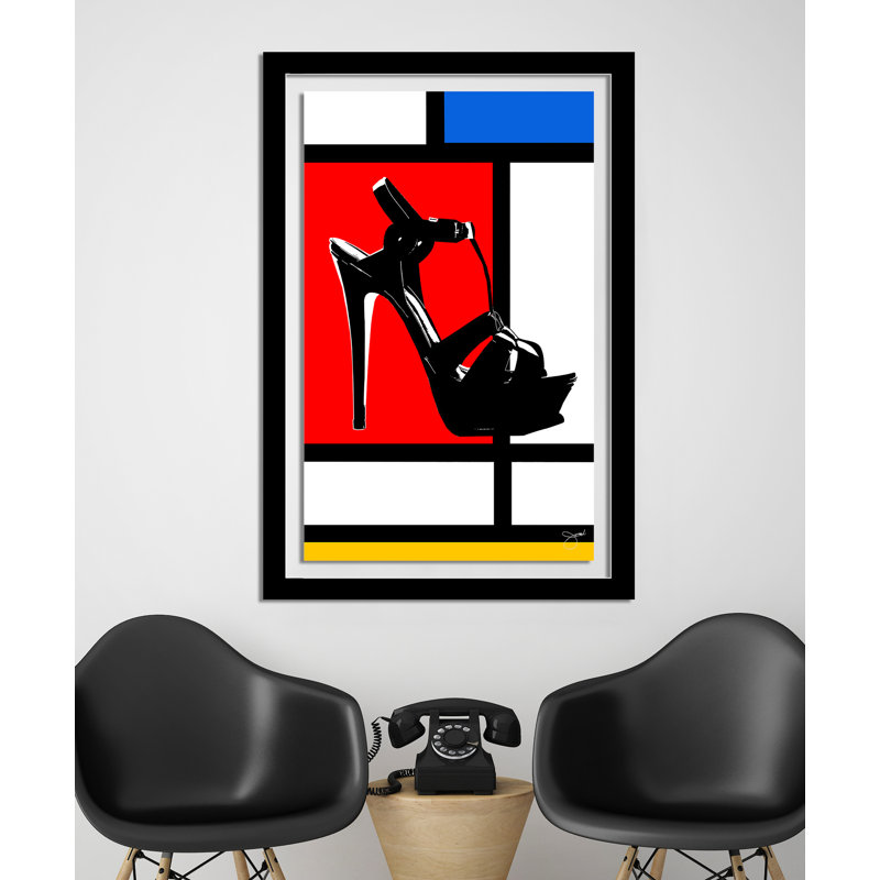 «Hip to be Square Too», impression sur toile, H 39,5 po x l 27,5 po x P 0,75 po, Acrylique avec cadre noir