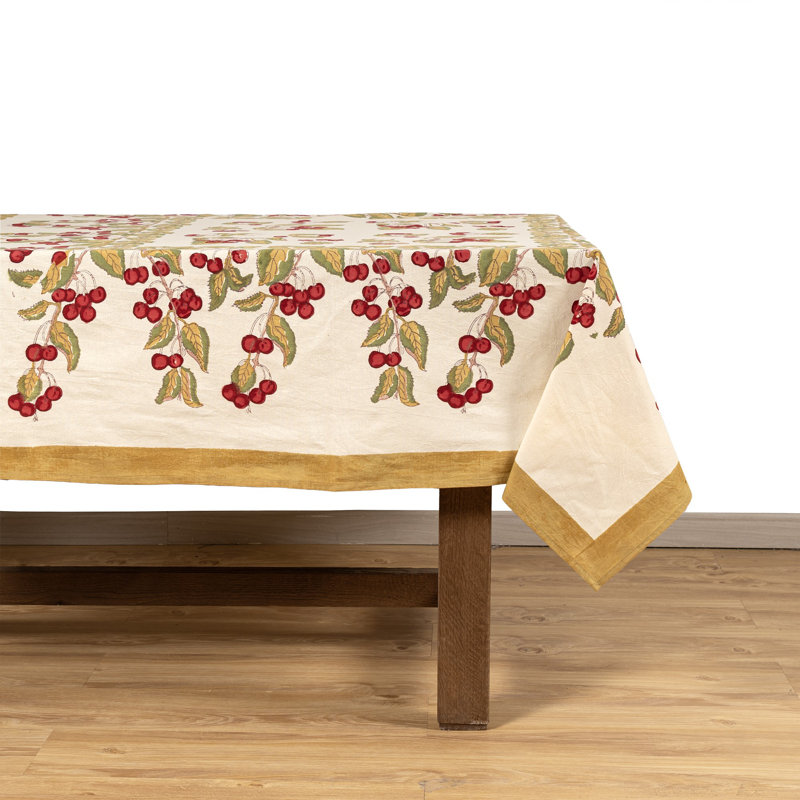 Cherry Tablecloth, 71" W x 128" L