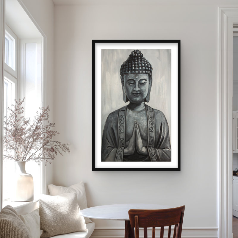 Bouddha, reproduction matte encadrée | Art spirituel Home Decor, Black