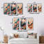 «Graphic Retro Full Moon Mountainscape», 3 pièces-65355472-65355473